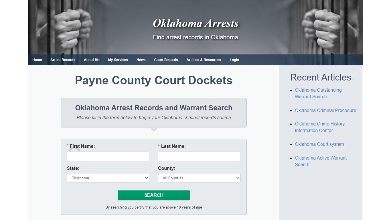 Payne County Court Dockets - Oklahoma Arrests